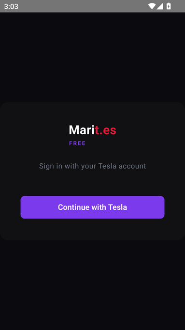 marit.es Lite sign in screen